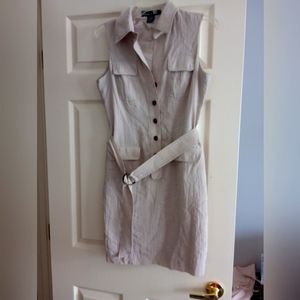 Classic shirt dress  beige